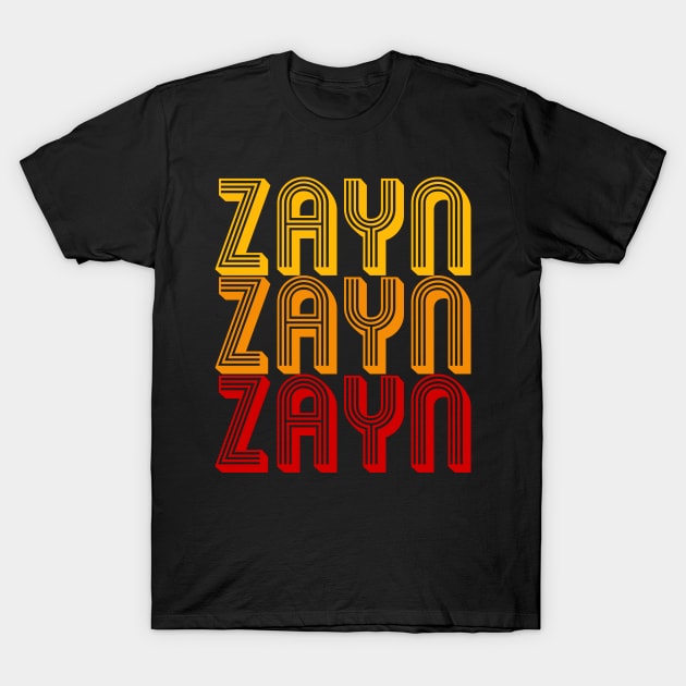 Zayn - Retro Minimal Line Pattern T-Shirt by Fusti